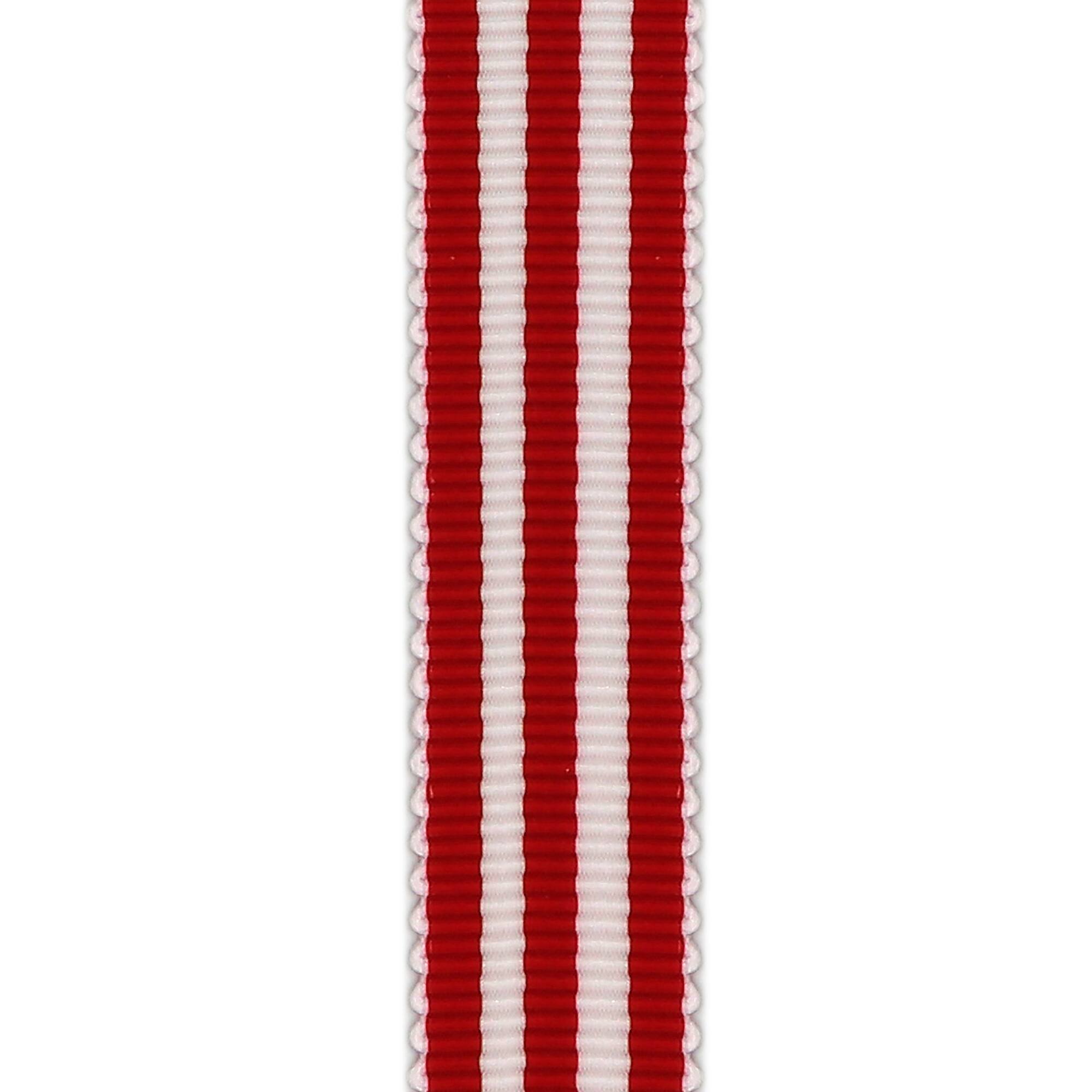 Gwen Studios /8" x 3yd. Red & White Stripe Grosgrain Ribbon
